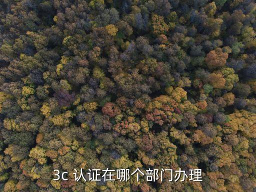 3c 认证在哪个部门办理