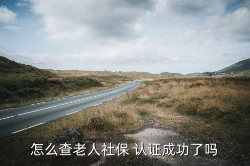 怎么查老人社保 认证成功了吗