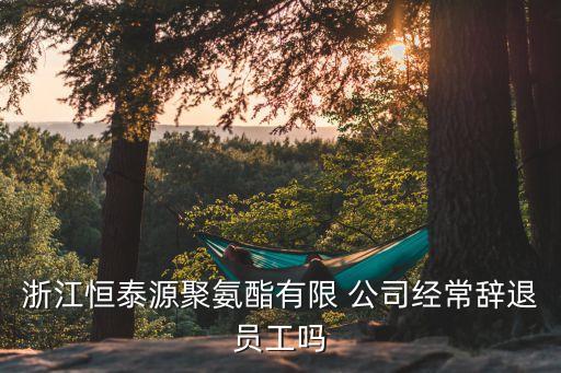 浙江恒泰源聚氨酯有限 公司经常辞退员工吗