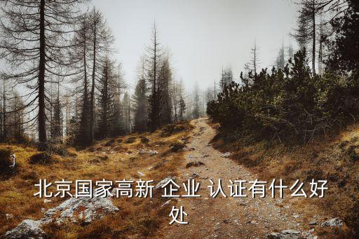  北京国家高新 企业 认证有什么好处