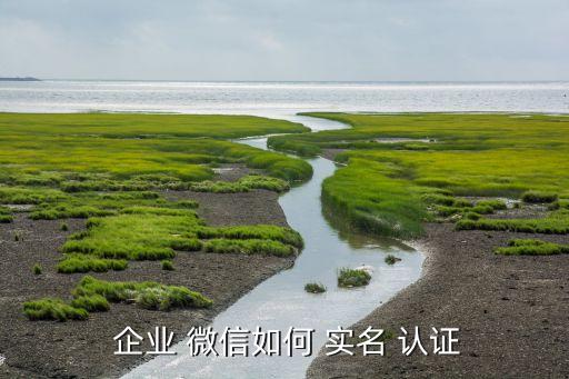  企业 微信如何 实名 认证