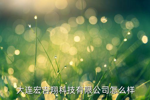  大连宏吉翔科技有限公司怎么样