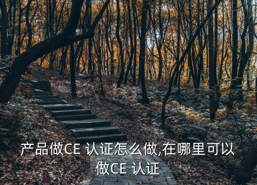 产品做CE 认证怎么做,在哪里可以做CE 认证