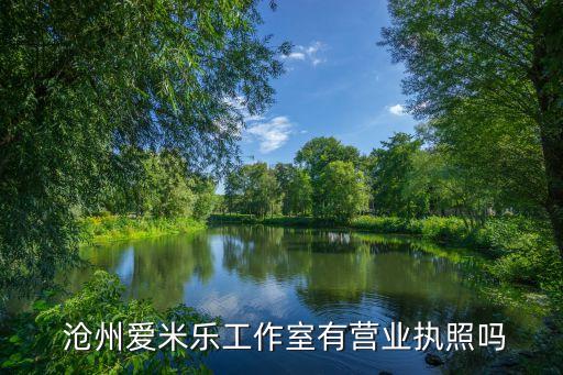  沧州爱米乐工作室有营业执照吗