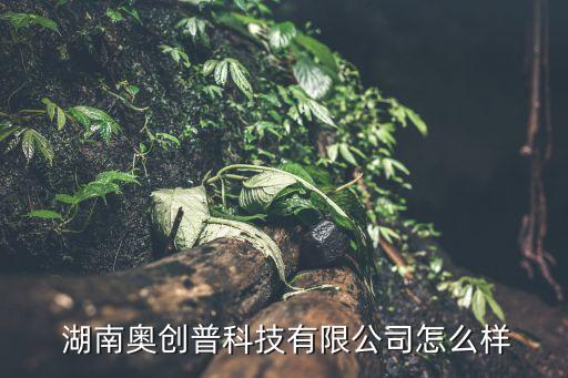  湖南奥创普科技有限公司怎么样