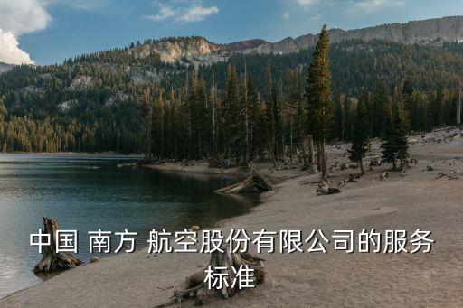 中国 南方 航空股份有限公司的服务标准