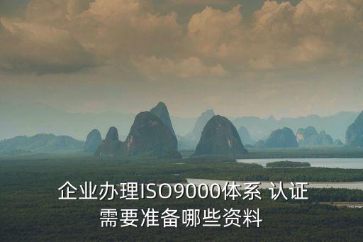  企业办理ISO9000体系 认证需要准备哪些资料