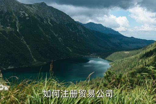 如何注册贸易公司
