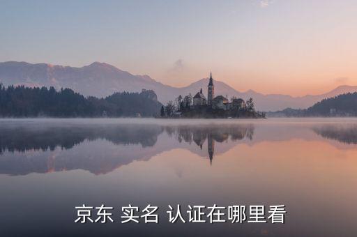  京东 实名 认证在哪里看