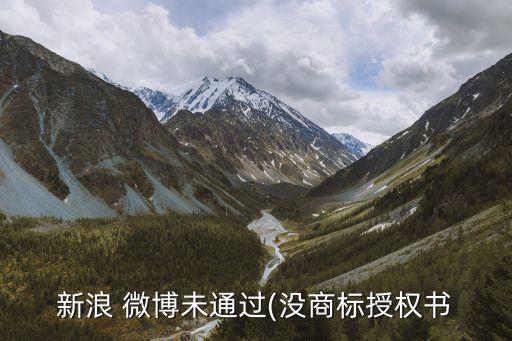 新浪 微博未通过(没商标授权书