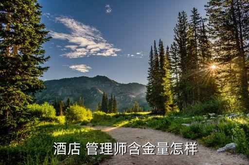  酒店 管理师含金量怎样