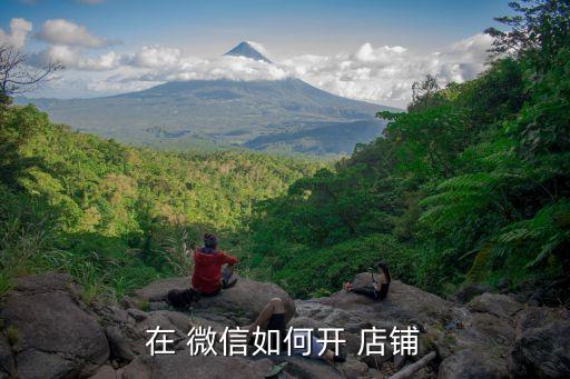 在 微信如何开 店铺