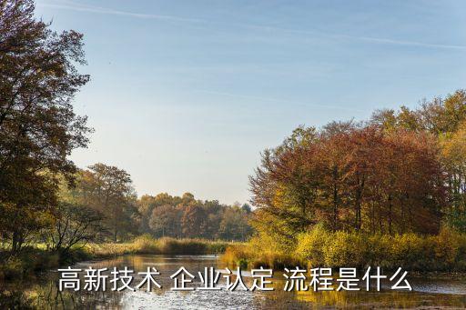  高新技术 企业认定 流程是什么