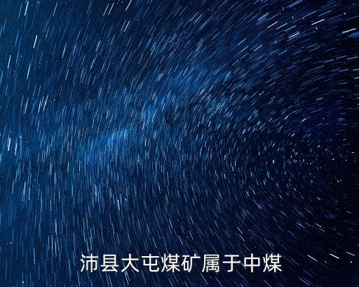  沛县大屯煤矿属于中煤