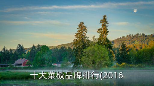 十大菜板品牌排行(2016