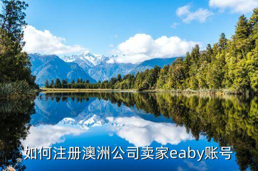 如何注册澳洲公司卖家eaby账号