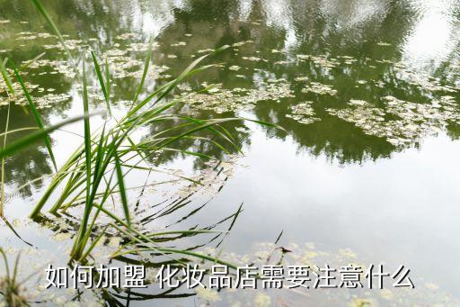 如何加盟 化妆品店需要注意什么
