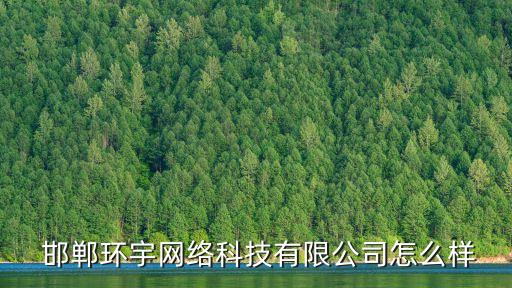  邯郸环宇网络科技有限公司怎么样