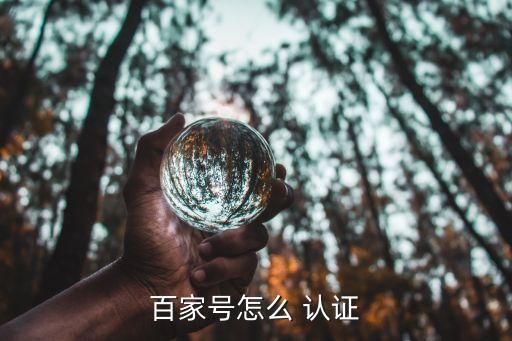 百家号怎么 认证