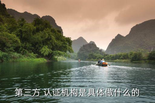 第三方 认证机构是具体做什么的