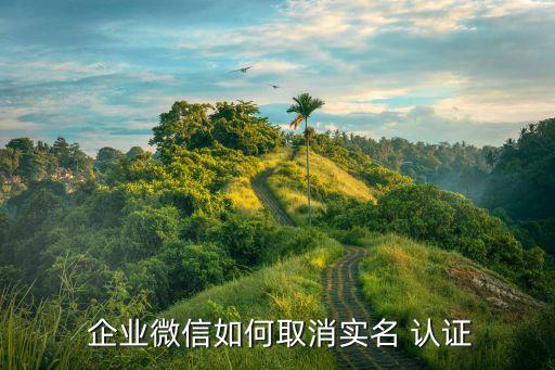  企业微信如何取消实名 认证